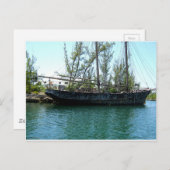 古い船 ポストカード (正面/裏面)