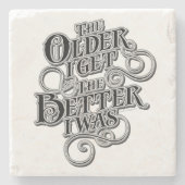 古い良い石のコースター ストーンコースター (正面)