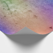 古い色グランジの壁の背景の抽象概念、古代、 ラッピングペーパー (角)