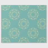 古い花の包み紙 ラッピングペーパー (フラット)