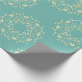 古い花の包み紙 ラッピングペーパー (角)