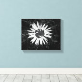 古い花 キャンバスプリント (インサイチュ (ウッドフロア))