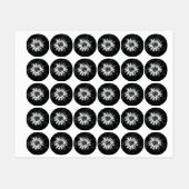 古い花 ラベル (シート)