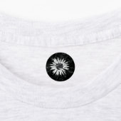 古い花 ラベル (貼付)