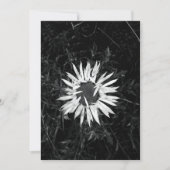 古い花 招待状 (正面)