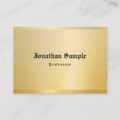古い英クラシック語文字金ゴールドヴィンテージテンプレート 名刺 (正面)