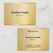 古い英クラシック語文字金ゴールドヴィンテージテンプレート 名刺 (正面/裏面)