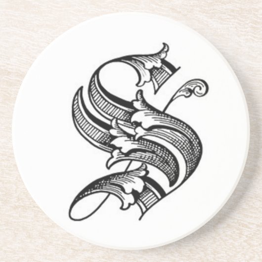 古い英国のイニシャルSのコースター コースター (正面)