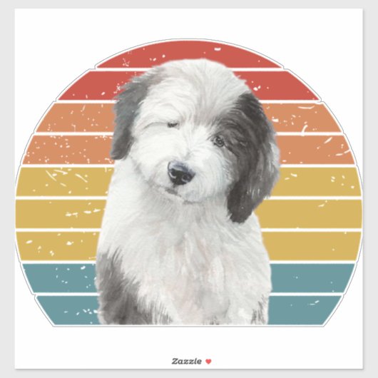 古い英国のシープドッグのギフトヴィンテージDulux Dog S シール (シート)