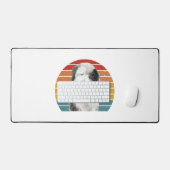 古い英国のシープドッグのギフトヴィンテージDulux Dog S デスクマット (キーボード&マウス)