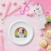 古い英国のシープドッグのギフトヴィンテージDulux Dog S ペーパープレート (パーティー)