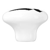 古い英国のモノグラムのな引出しのノブ セラミックノブ (側面)