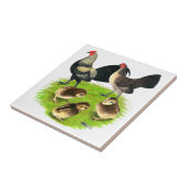 古い英国の小型のブラッシーの背部家族 タイル (側面)