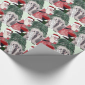 古い英国の牧羊犬のギフトの包装紙 ラッピングペーパー (角)