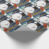 古い英国の牧羊犬のギフトの包装紙 ラッピングペーパー (角)