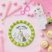 古い英国の牧羊犬のパーティーとのハッピーバースデー ペーパープレート (パーティー)