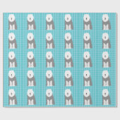 古い英国の牧羊犬の包装紙 ラッピングペーパー (フラット)