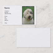 古い英国の牧羊犬の名刺 名刺 (正面/裏面)