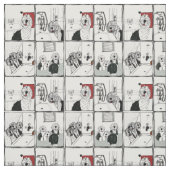 古い英国の牧羊犬の浴室の生地 ファブリック (見本)