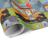 古い英国の牧羊犬の誕生日プレゼントの覆い ラッピングペーパー (ロールコーナー)