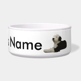 古い英国の牧羊犬 ボウル