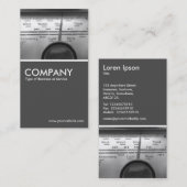 古い英国ラジオダイヤル – 70pcグレー 名刺 (正面/裏面)