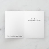 古い英国器官のクリスマスカード シーズンカード (内部)