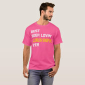 古い英語の羊最高ののビール愛する古い英語 Tシャツ (正面フル)