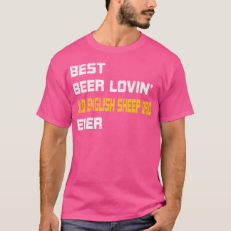 古い英語の羊最高ののビール愛する古い英語 Tシャツ