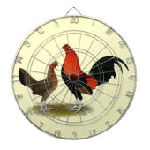 古い英語ゲームのバンタム： BB赤ペア ダーツボード (正面)