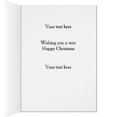 古い英語シェプドッグ'チーズ税'クリスマスカード (内側 (右))