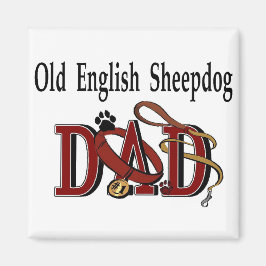 古い英語シェプドッグDadGives マグネット