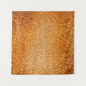 古い茶グランジ色の革のテクスチャ タペストリー (正面(横))