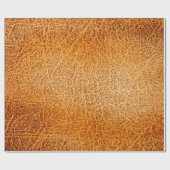 古い茶グランジ色の革のテクスチャ ラッピングペーパー (フラット)