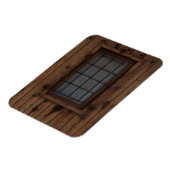 古い茶色のノッティ木製のドア マグネット (左側)