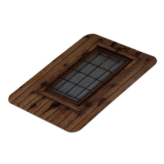 古い茶色のノッティ木製のドア マグネット (左側)