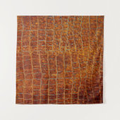 古い茶色の動物の皮革のテクスチャ タペストリー (正面(横))