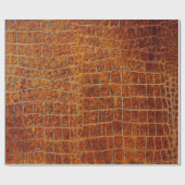 古い茶色の動物の皮革のテクスチャ ラッピングペーパー (フラット)