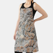 古い茶色の城の石のテクスチャ エプロン (インサイチュ)