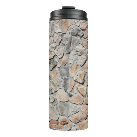 古い茶色の城の石のテクスチャ タンブラー (正面)