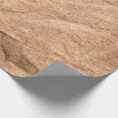 古い茶色の布の背景 ラッピングペーパー (角)