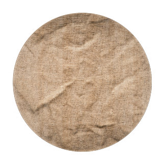 古い茶色の布：テクスチャ付きの背景。 カッティングボード