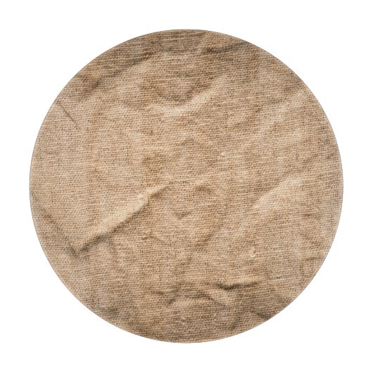 古い茶色の布：テクスチャ付きの背景。 カッティングボード (正面)