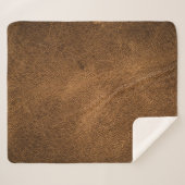 古い茶色の革:テクスチャ付き背景 シェルパブランケット (正面(横))