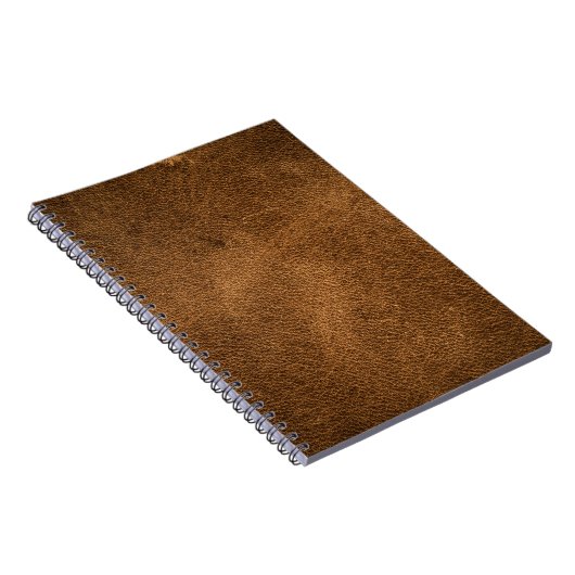 古い茶色の革:テクスチャ付き背景 ノートブック (右側)