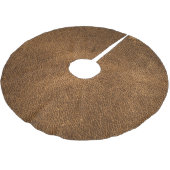 古い茶色の革：テクスチャ付き背景 ブラッシュドポリエステルツリースカート (アングル)