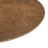 古い茶色の革：質感のある背景 カッティングボード (角)