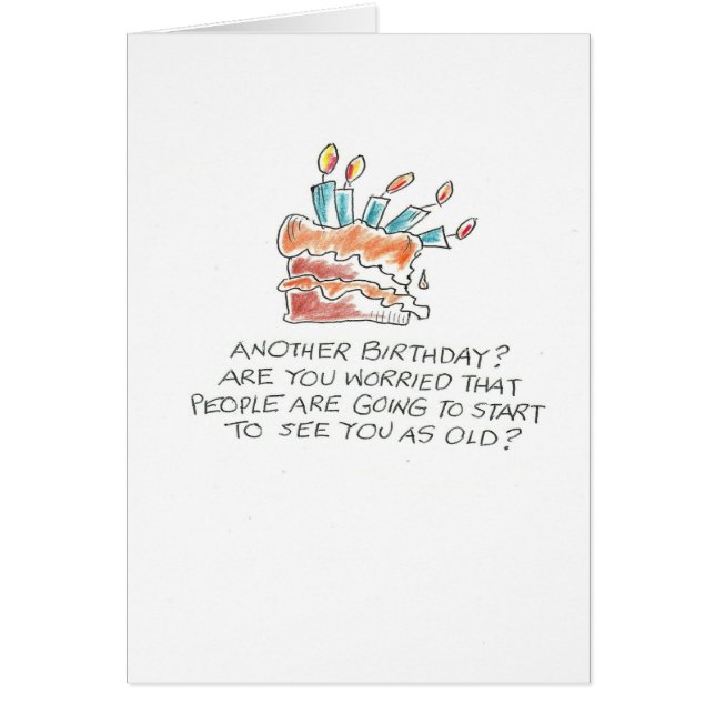 古い落ちた悩みのケーキ (正面)