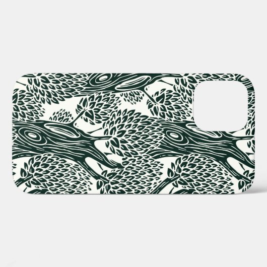 古い落葉樹との継ぎ目のない模様。スチリズ Case-Mate iPhoneケース (裏面 (横))
