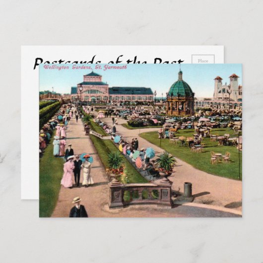 古い葉書 – 素晴らしヤマス,ノーフォーク ポストカード (正面/裏面)